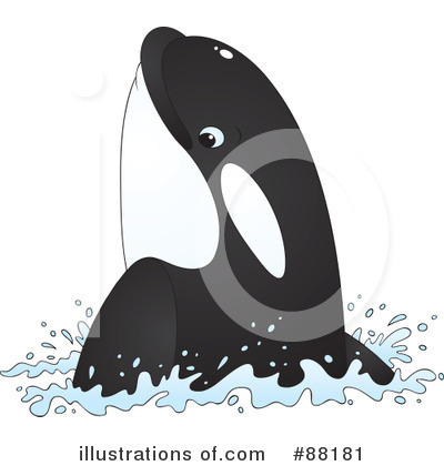 Royalty-Free (RF) Orca Clipart Illustration by Alex Bannykh - Stock Sample #88181