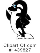 Orca Mascot Clipart #1439827 by Mascot Junction