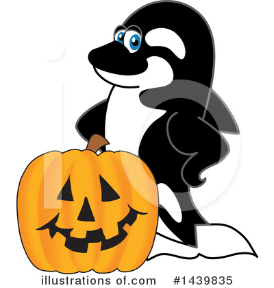Royalty-Free (RF) Orca Mascot Clipart Illustration by Mascot Junction - Stock Sample #1439835