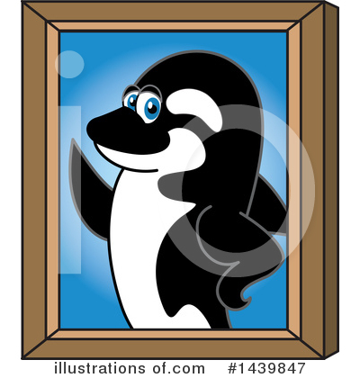 Royalty-Free (RF) Orca Mascot Clipart Illustration by Mascot Junction - Stock Sample #1439847