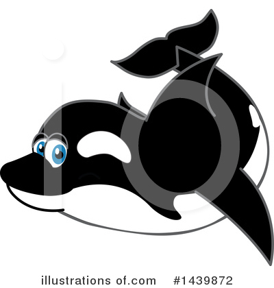 Orca Mascot Clipart #1439872 by Mascot Junction