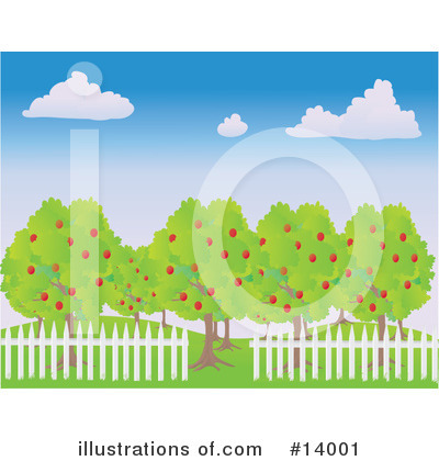Orchard Clipart #14001 by Rasmussen Images