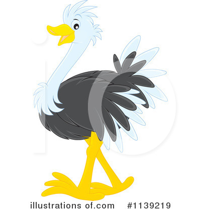 Royalty-Free (RF) Ostrich Clipart Illustration by Alex Bannykh - Stock Sample #1139219