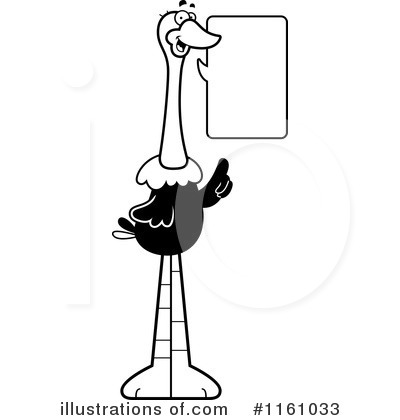 Ostrich Clipart #1161033 by Cory Thoman