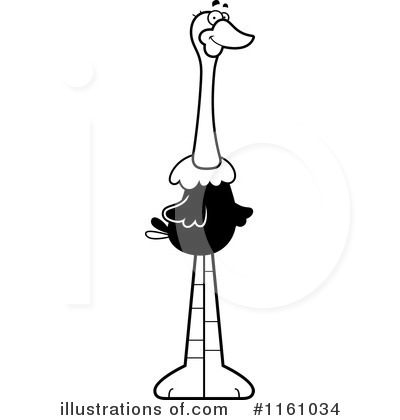 Royalty-Free (RF) Ostrich Clipart Illustration by Cory Thoman - Stock Sample #1161034