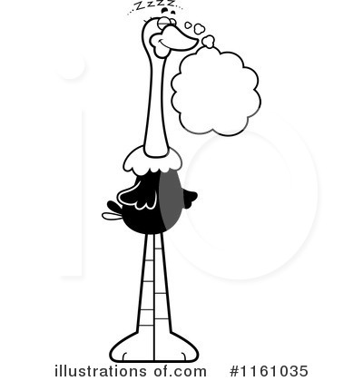 Ostrich Clipart #1161035 by Cory Thoman