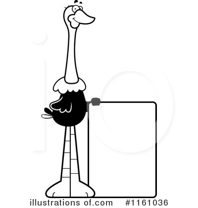 Ostrich Clipart #1161036 by Cory Thoman