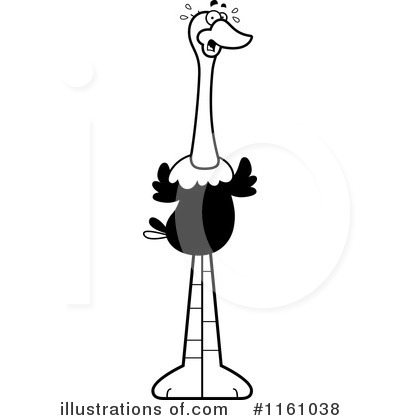 Ostrich Clipart #1161038 by Cory Thoman