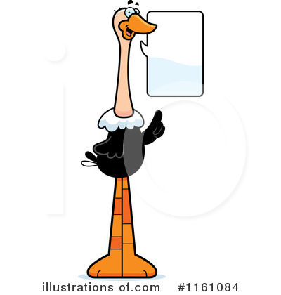 Ostrich Clipart #1161084 by Cory Thoman