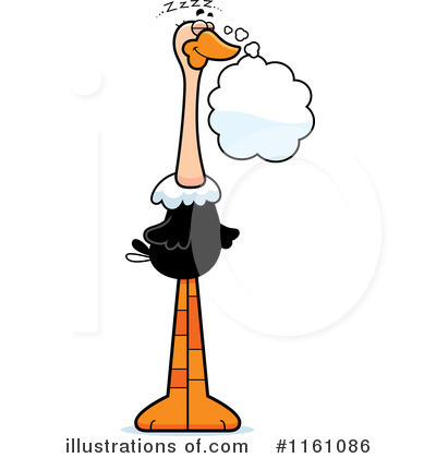 Ostrich Clipart #1161086 by Cory Thoman