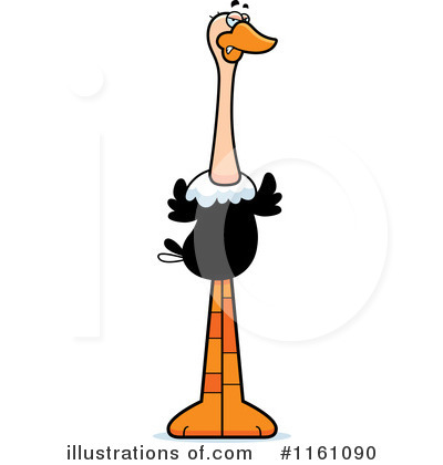 Ostrich Clipart #1161090 by Cory Thoman