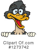 Ostrich Clipart #1273742 by Dennis Holmes Designs