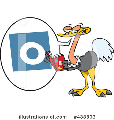 Royalty-Free (RF) Ostrich Clipart Illustration by toonaday - Stock Sample #438803