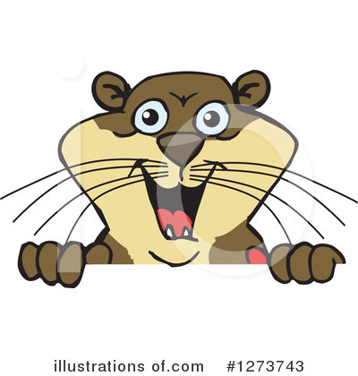 Otter Clipart #1273743 by Dennis Holmes Designs