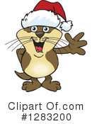 Otter Clipart #1283200 by Dennis Holmes Designs