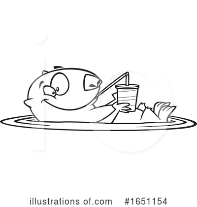 Royalty-Free (RF) Otter Clipart Illustration by toonaday - Stock Sample #1651154