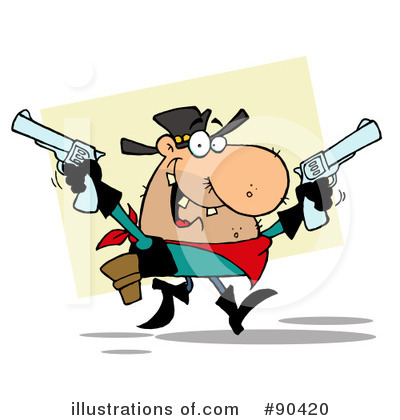 Royalty-Free (RF) Outlaw Clipart Illustration by Hit Toon - Stock Sample #90420
