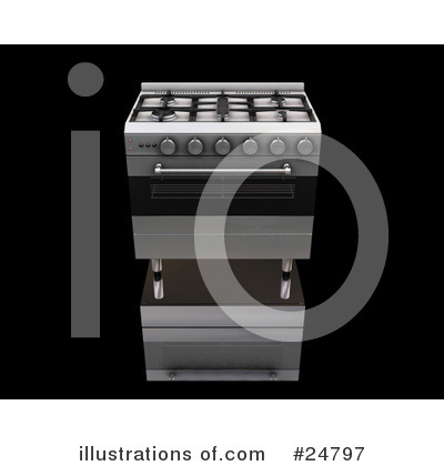 Royalty-Free (RF) Oven Clipart Illustration by KJ Pargeter - Stock Sample #24797