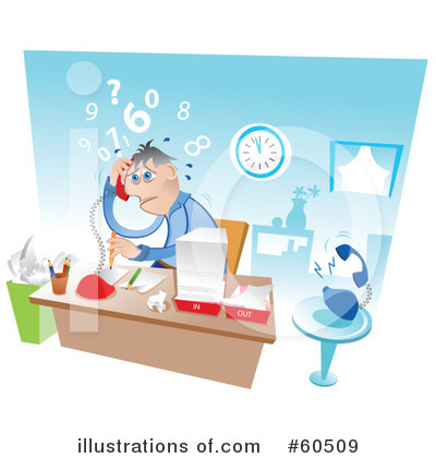 Royalty-Free (RF) Overwhelmed Clipart Illustration by TA Images - Stock Sample #60509