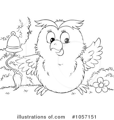 Royalty-Free (RF) Owl Clipart Illustration by Alex Bannykh - Stock Sample #1057151