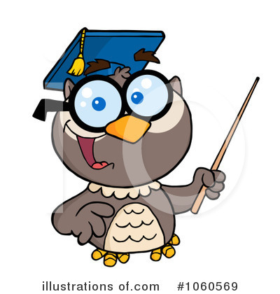 Royalty-Free (RF) Owl Clipart Illustration by Hit Toon - Stock Sample #1060569