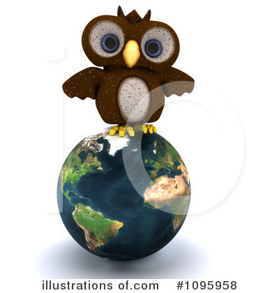 Royalty-Free (RF) Owl Clipart Illustration by KJ Pargeter - Stock Sample #1095958