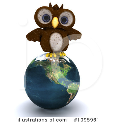 Royalty-Free (RF) Owl Clipart Illustration by KJ Pargeter - Stock Sample #1095961
