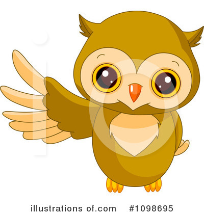 Royalty-Free (RF) Owl Clipart Illustration by Pushkin - Stock Sample #1098695