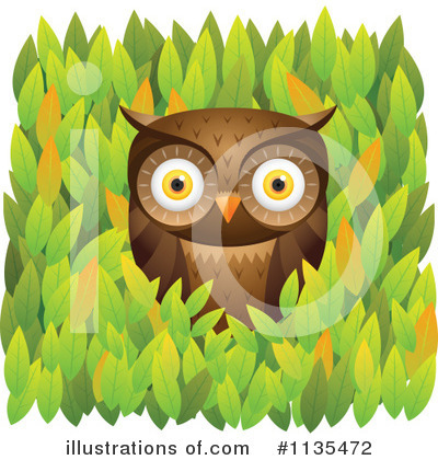 Royalty-Free (RF) Owl Clipart Illustration by Qiun - Stock Sample #1135472