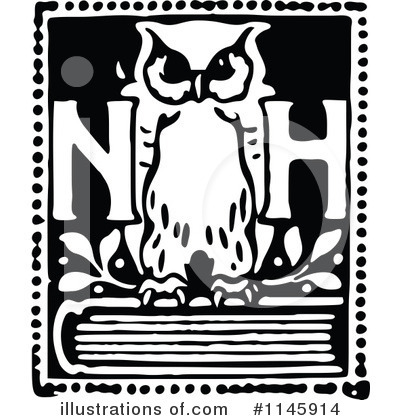Owl Clipart #1145914 by Prawny Vintage