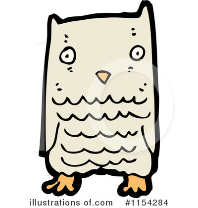 Royalty-Free (RF) Owl Clipart Illustration by lineartestpilot - Stock Sample #1154284