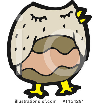 Royalty-Free (RF) Owl Clipart Illustration by lineartestpilot - Stock Sample #1154291