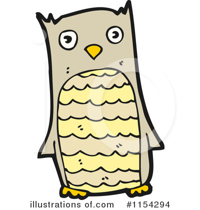 Royalty-Free (RF) Owl Clipart Illustration by lineartestpilot - Stock Sample #1154294