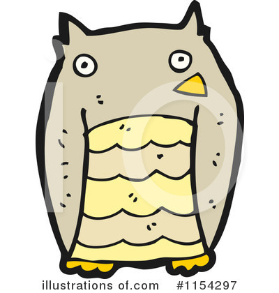 Royalty-Free (RF) Owl Clipart Illustration by lineartestpilot - Stock Sample #1154297