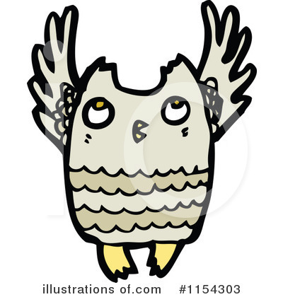 Royalty-Free (RF) Owl Clipart Illustration by lineartestpilot - Stock Sample #1154303