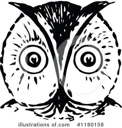 Royalty-Free (RF) Owl Clipart Illustration by Prawny Vintage - Stock Sample #1180158