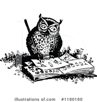 Royalty-Free (RF) Owl Clipart Illustration by Prawny Vintage - Stock Sample #1180160
