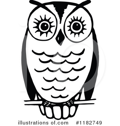 Royalty-Free (RF) Owl Clipart Illustration by Prawny - Stock Sample #1182749
