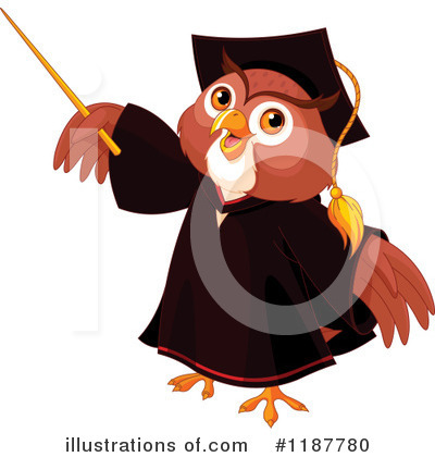 Royalty-Free (RF) Owl Clipart Illustration by Pushkin - Stock Sample #1187780