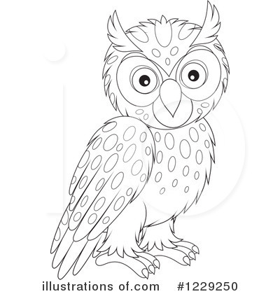 Royalty-Free (RF) Owl Clipart Illustration by Alex Bannykh - Stock Sample #1229250