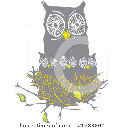 Royalty-Free (RF) Owl Clipart Illustration by xunantunich - Stock Sample #1238860