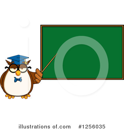 Royalty-Free (RF) Owl Clipart Illustration by Hit Toon - Stock Sample #1256035