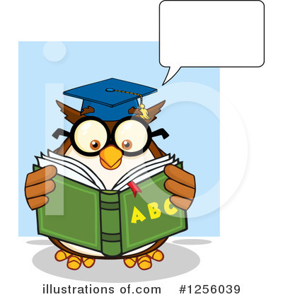 Royalty-Free (RF) Owl Clipart Illustration by Hit Toon - Stock Sample #1256039