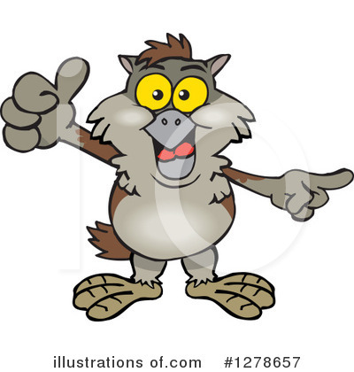 Royalty-Free (RF) Owl Clipart Illustration by Dennis Holmes Designs - Stock Sample #1278657