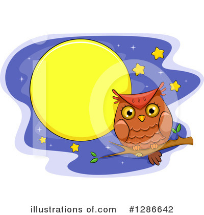 Royalty-Free (RF) Owl Clipart Illustration by BNP Design Studio - Stock Sample #1286642