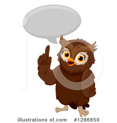 Royalty-Free (RF) Owl Clipart Illustration by BNP Design Studio - Stock Sample #1286650