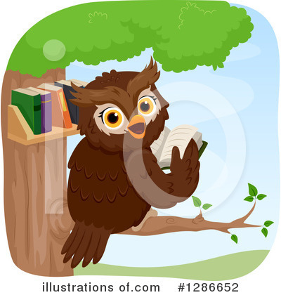 Royalty-Free (RF) Owl Clipart Illustration by BNP Design Studio - Stock Sample #1286652