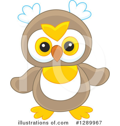 Royalty-Free (RF) Owl Clipart Illustration by Alex Bannykh - Stock Sample #1289967