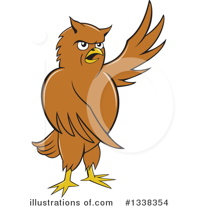 Royalty-Free (RF) Owl Clipart Illustration by patrimonio - Stock Sample #1338354