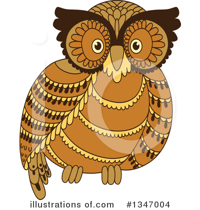 Royalty-Free (RF) Owl Clipart Illustration by Vector Tradition SM - Stock Sample #1347004